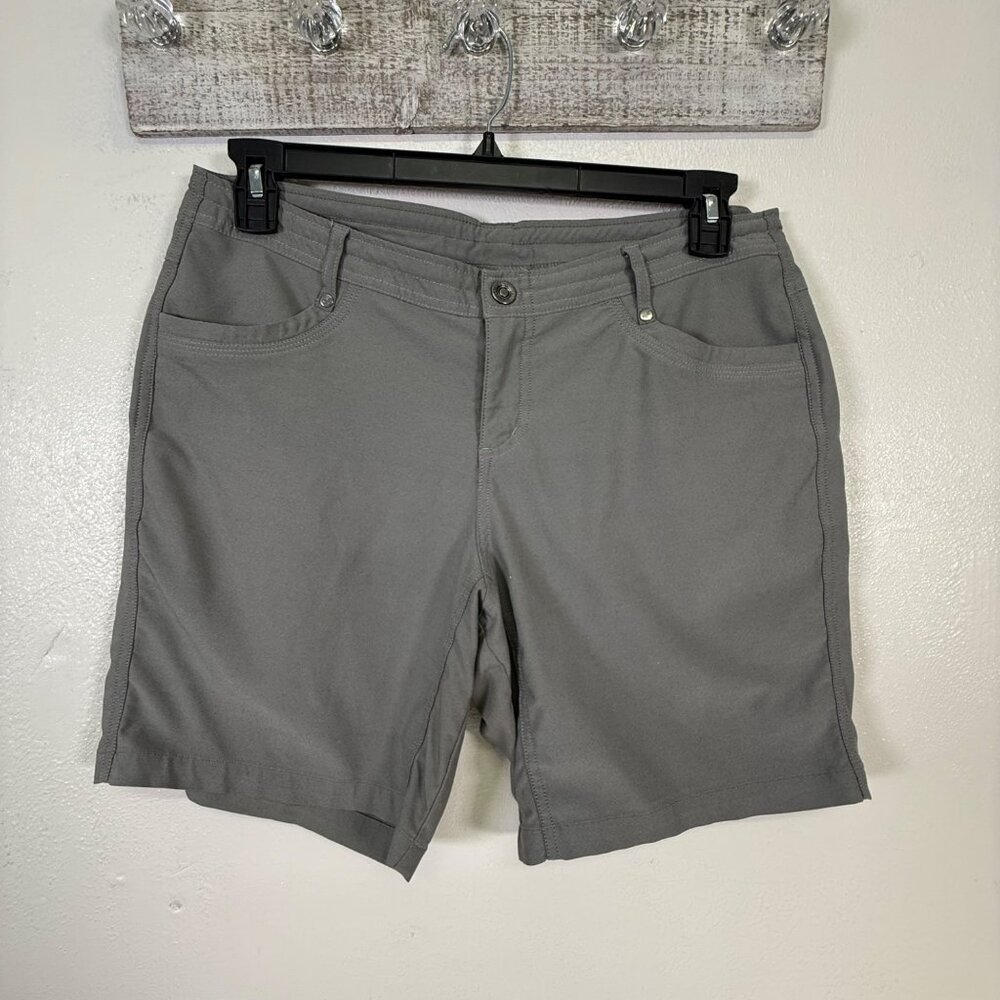 Kuhl Trekr Shorts 8'' Womens 12 Grey Hiking Quick Dry Lightweight Stretch